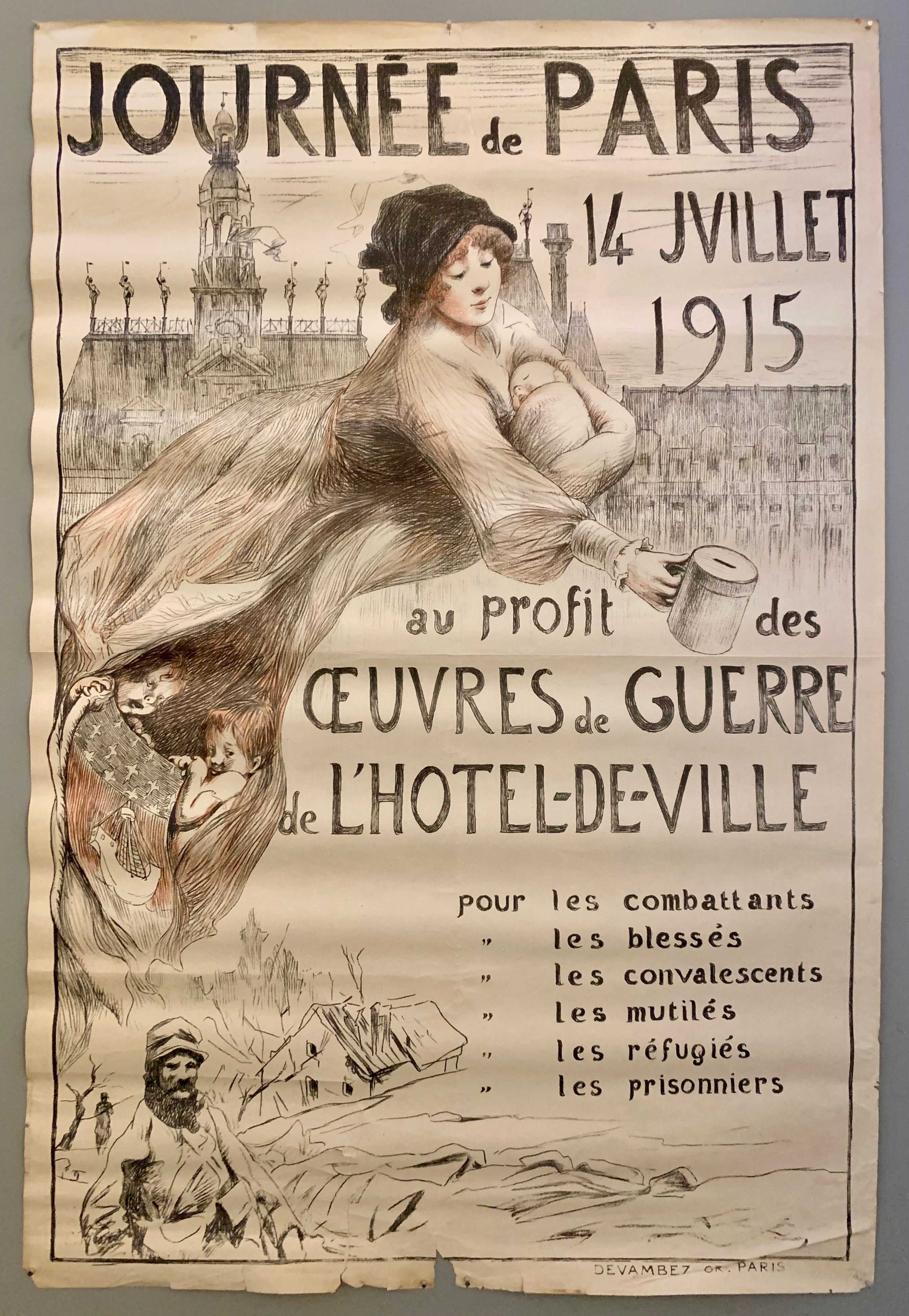 Journée de Paris 1915 Poster