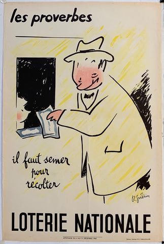 Link to Loterie Nationale: "You have to sow to harvest"France, 1963 Product