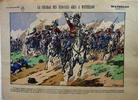 Link to La Charge Des Ecossais Gris A WaterlooFrance - V. Huen 1914 Product