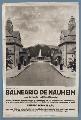 Link to  Balneario de Nauheim PosterGermany, c. 1935  Product