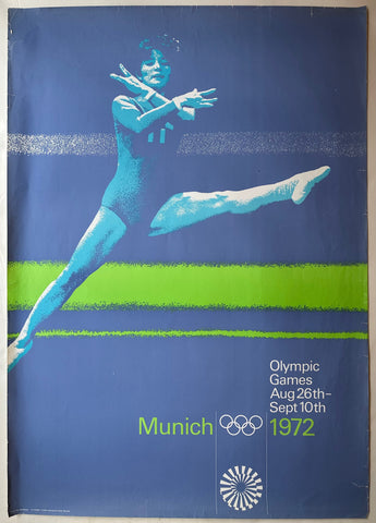 Link to Munich 1972 Olympic Games Gymnastics PosterGermany, 1970 Product