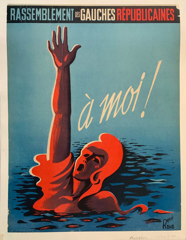 Link to Rassemblement des Gauches Républicaines "A Moi!"France, C. 1940 Product