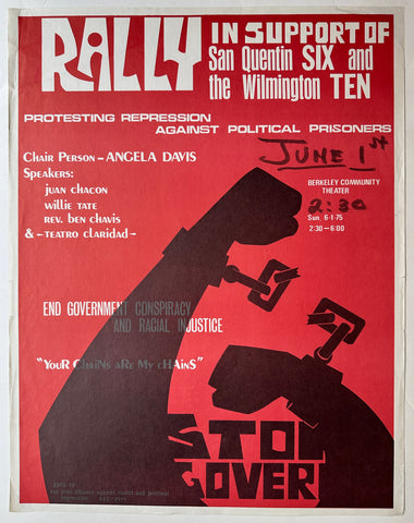 Link to Rally in Support of San Quentin Six and Wilmington Ten PosterUSA, 1976 Product