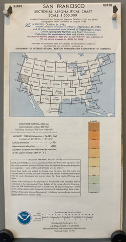 Link to San Francisco Sectional Aeronautical Chart, 35th Edition (Double-Sided)1985 Product
