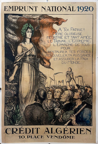 Link to  Emprunt National 1920 Crédit Algérien PosterFrance, 1920  Product
