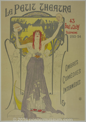 Link to Le Petit Théâtre - Ombres - Comédies - IntermèdesFrance - c. 1900 - imp. La Lithographie Nouvelle, Asnières (Seine) Product