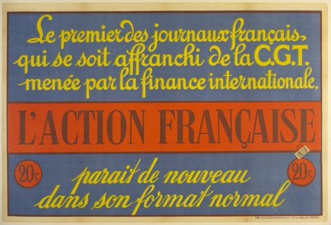 Link to  L'Action FrançaiseFrance - c. 1910  Product