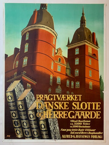 Link to  Danske Slotte Og Herre Gaarde PosterDenmark, c. 1940  Product