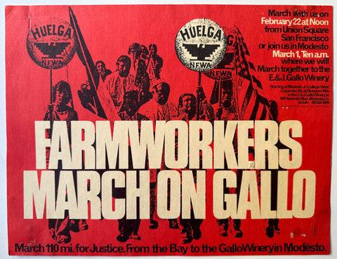 Link to  Farmworkers March on Gallo PosterUSA, 1975  Product