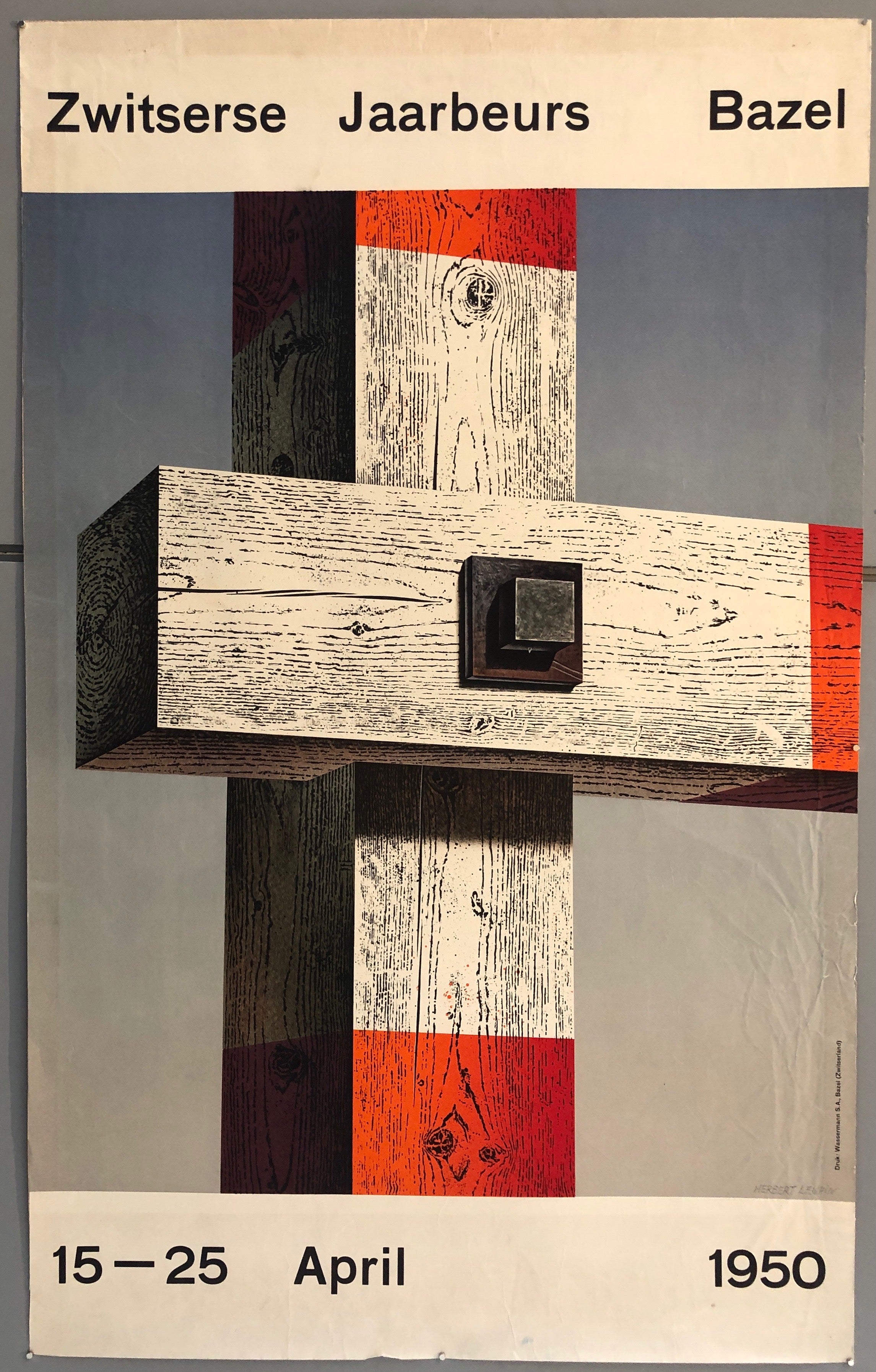 Poster featuring a wooden cross
