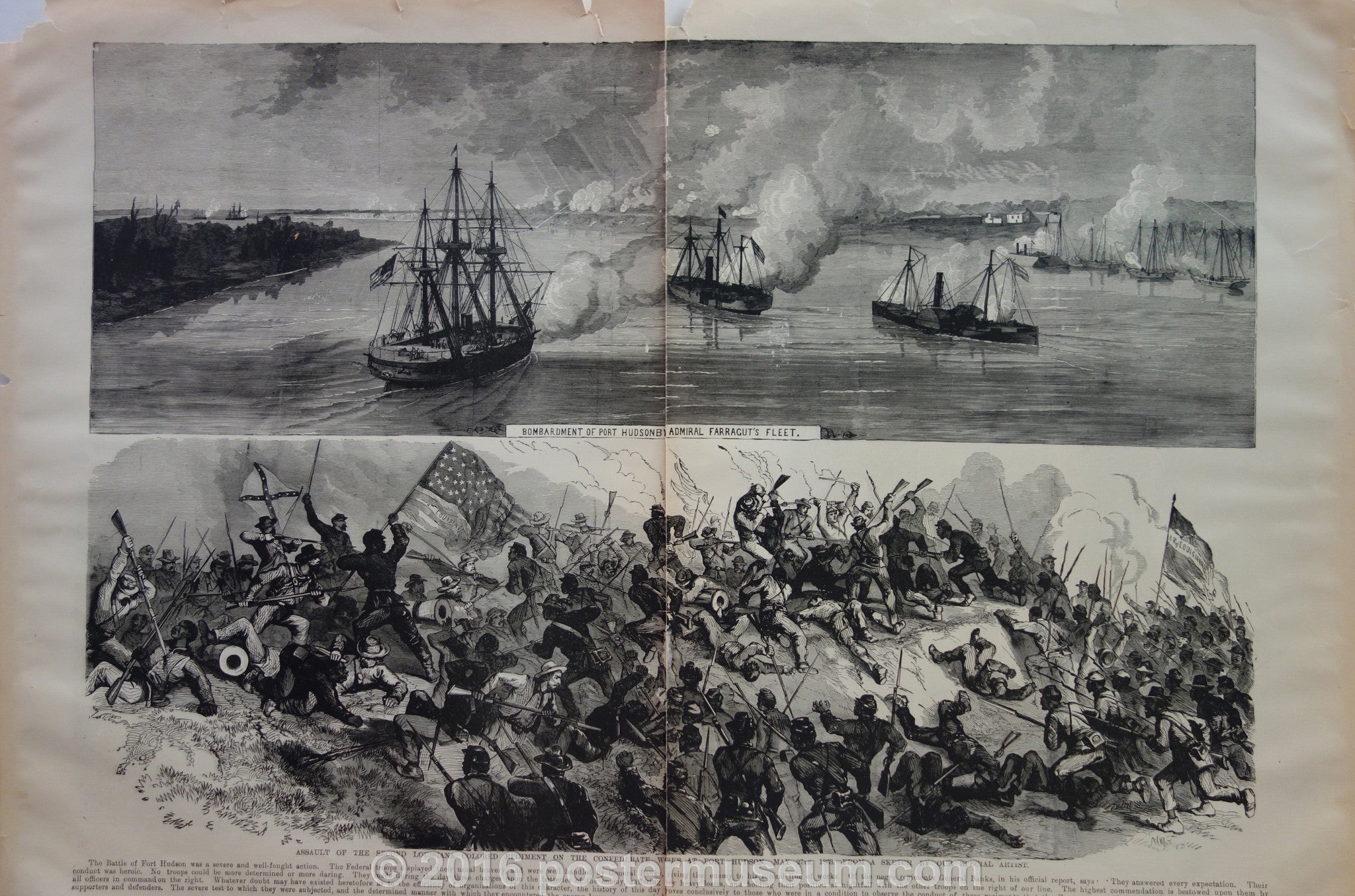 Bombardment of Port Hudson by Admiral Farragut's Fleet