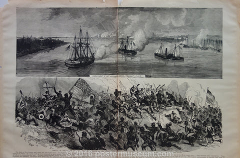 Link to Bombardment of Port Hudson by Admiral Farragut's Fleet1880 Product