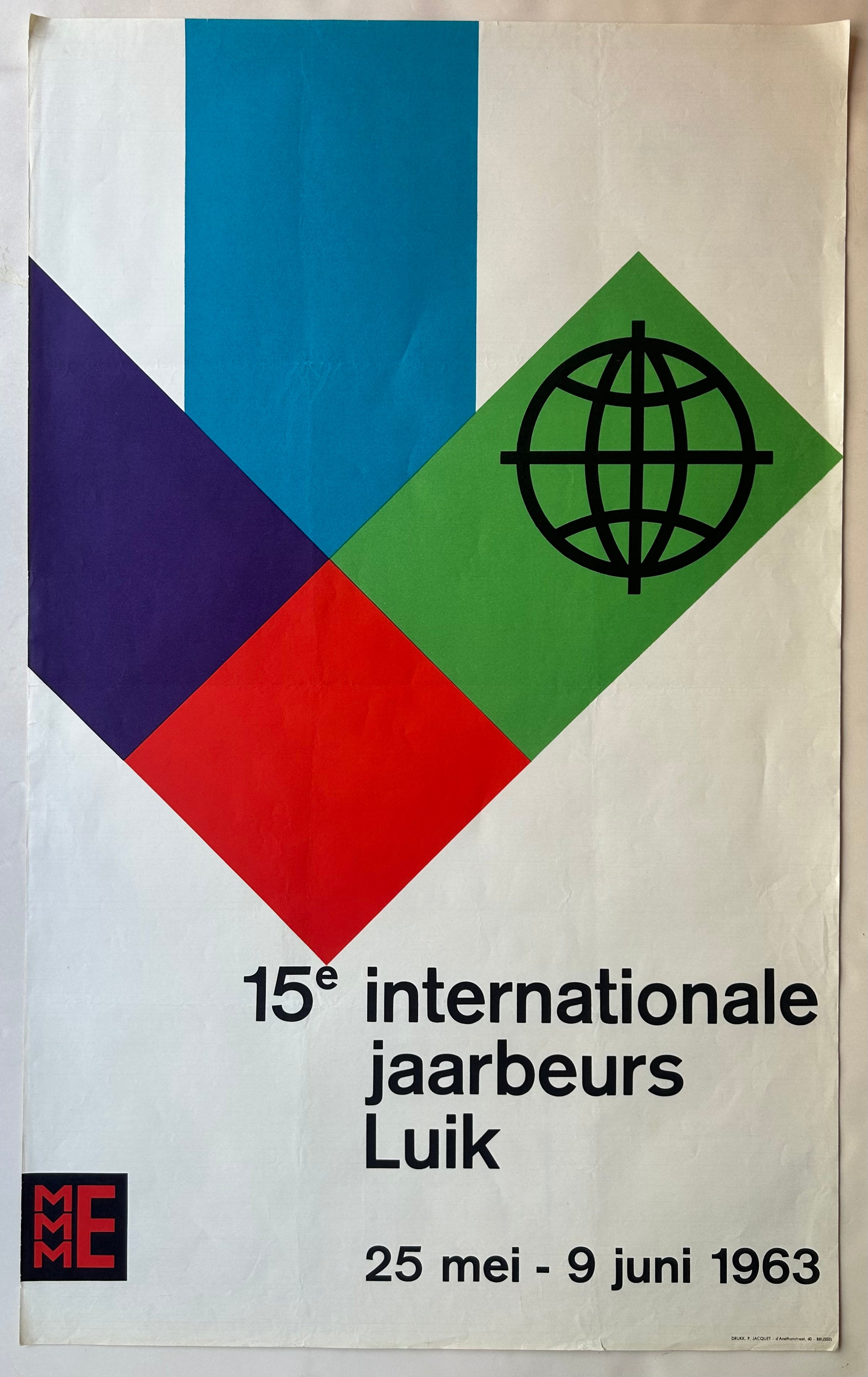 15e Internationale Jaarbeurs Luik Poster