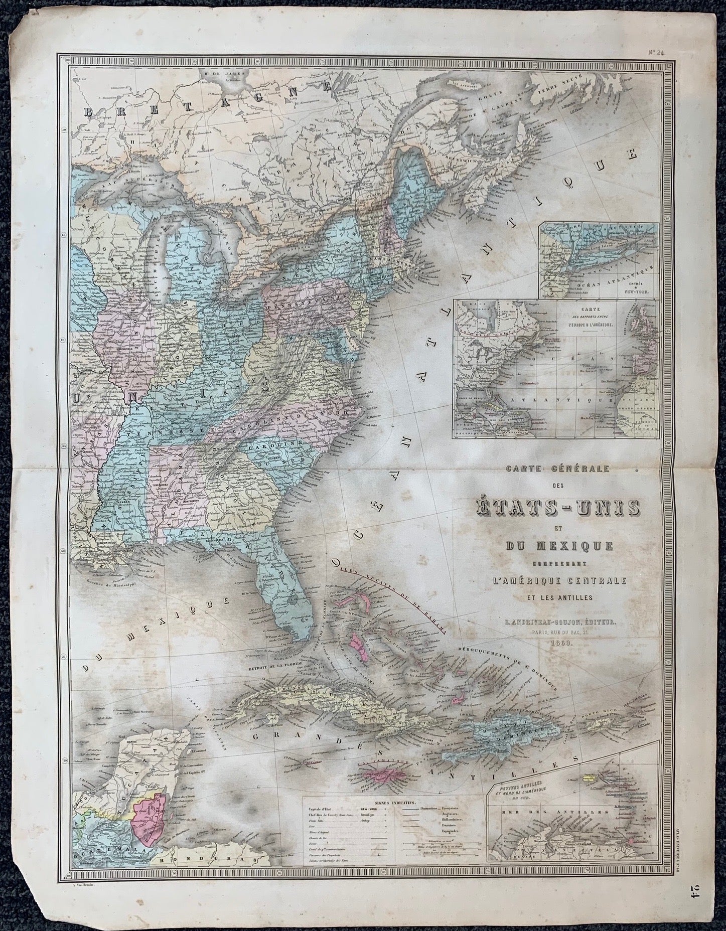 Carte Ètats-Unis, Carte USA, Carte de l'Amérique