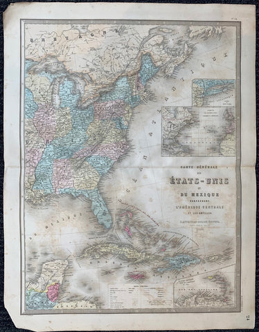 Link to Carte Générale des Etats-Unis et du Mexique Comprenant L' Amerique Centrale Et Les Antilles1860 Product