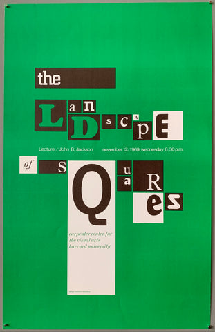 Link to  The Landscape of Squares Lecture PosterU.S.A., 1969  Product