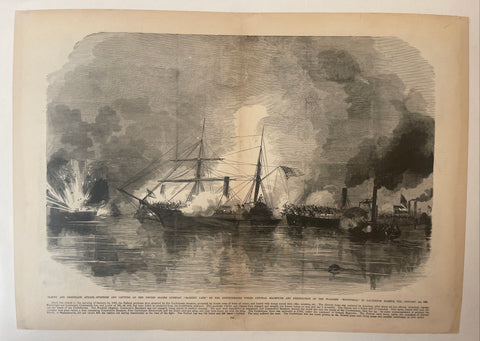 Link to  Frank Leslie's Gunboat 'Harriet Lane' CaptureU.S.A., 1863  Product
