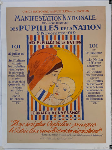 Link to Manifestation Nationale en l'honneur des Pupilles de la Nation 2 Novembre 1919France Product