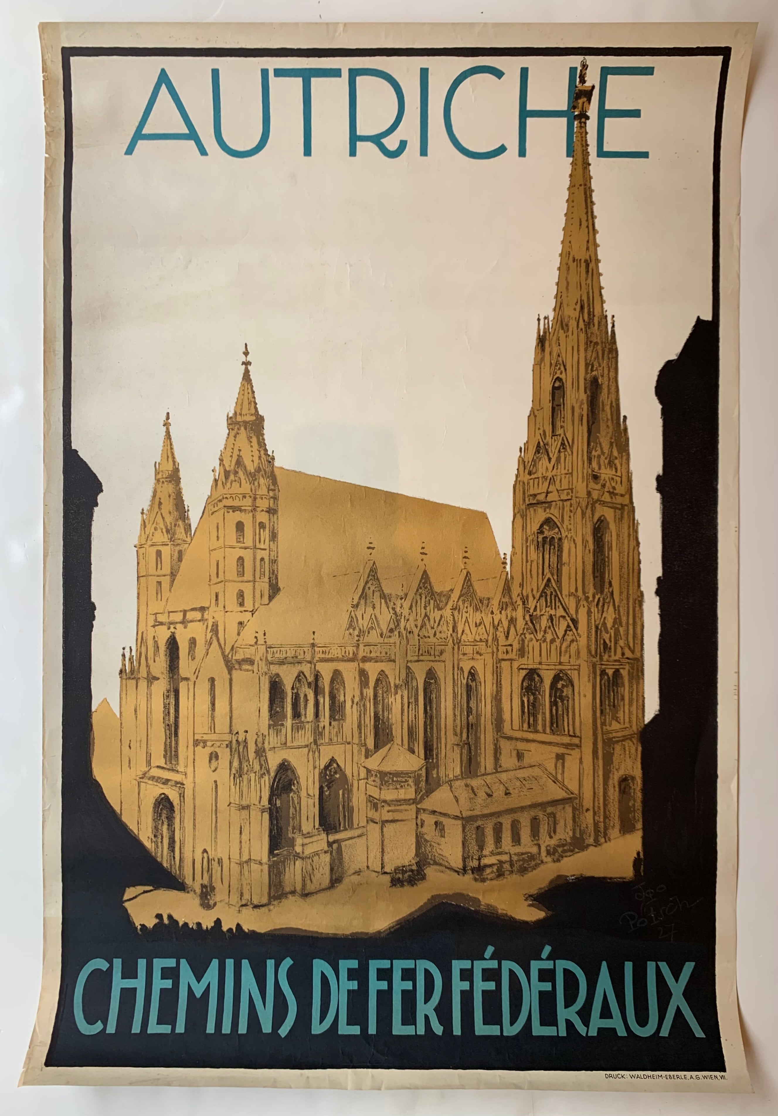 Autriche Railway Poster