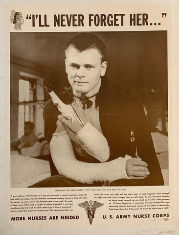 Link to "I'll never forget her..." - More nurses are needed - U.S. Army Nurse CorpsUSA, 1945 Product