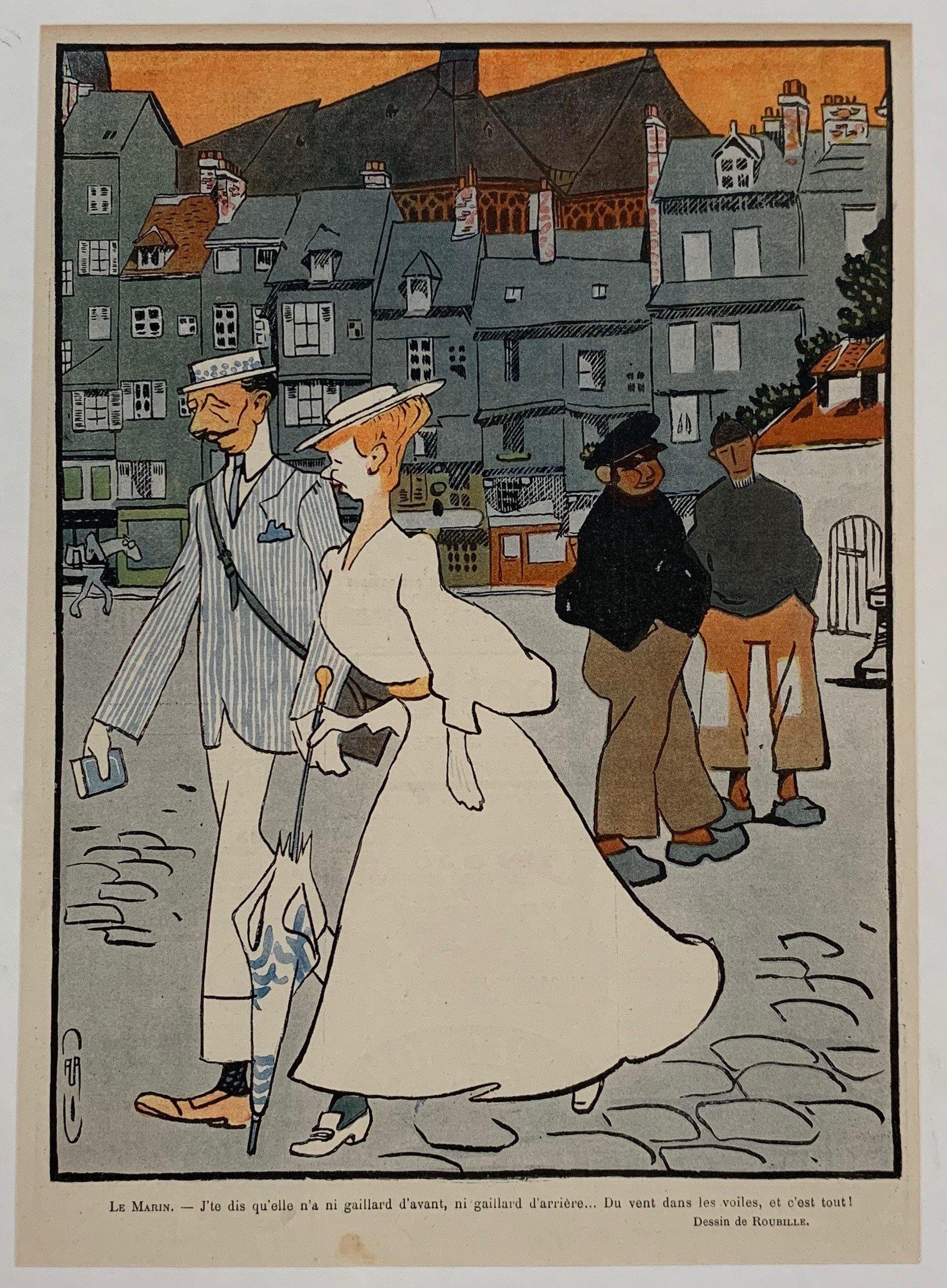 Le Marin "J'te dis qu'elle n'a ni gaillard d'avant, ni gaillard d'arriere... Du vent dans les voiles, et c'est tout!" - Poster Museum
