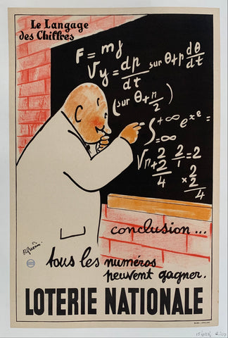 Link to Loterie Nationale Les Langage des Chiffres PosterFrance, c. 1950 Product