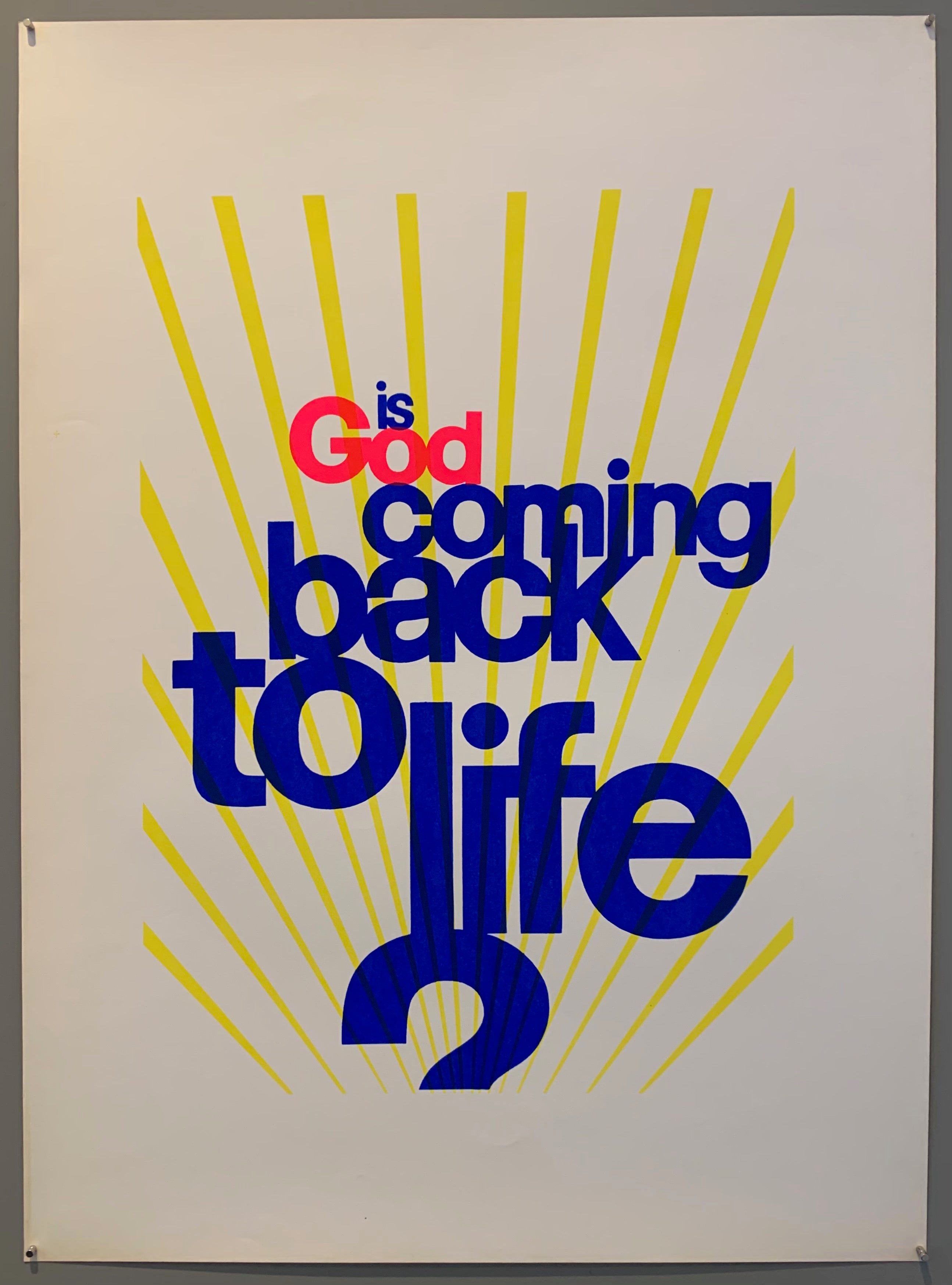 Is God Coming Back to Life Print #04