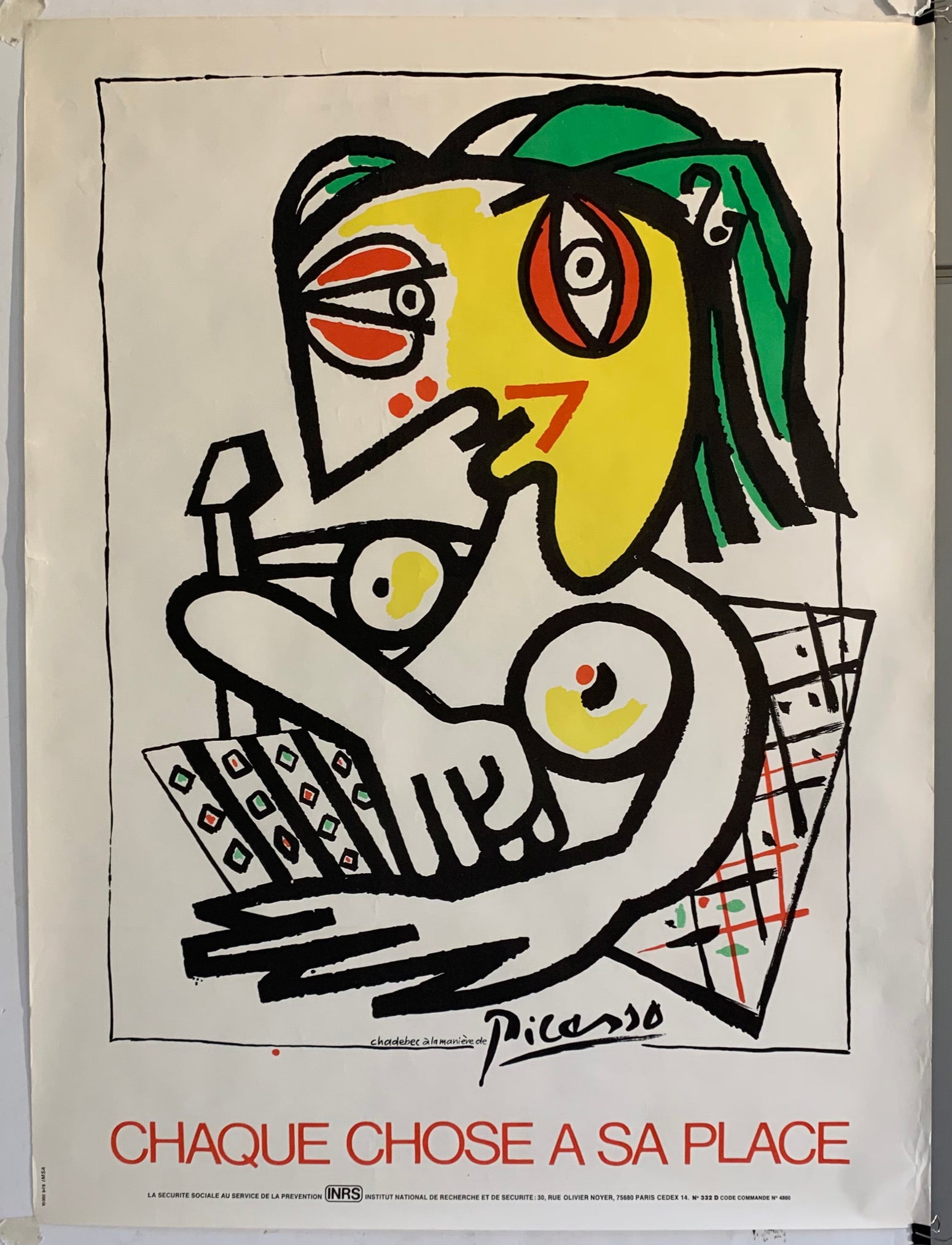 Chadebec à la Manière de Picasso Poster