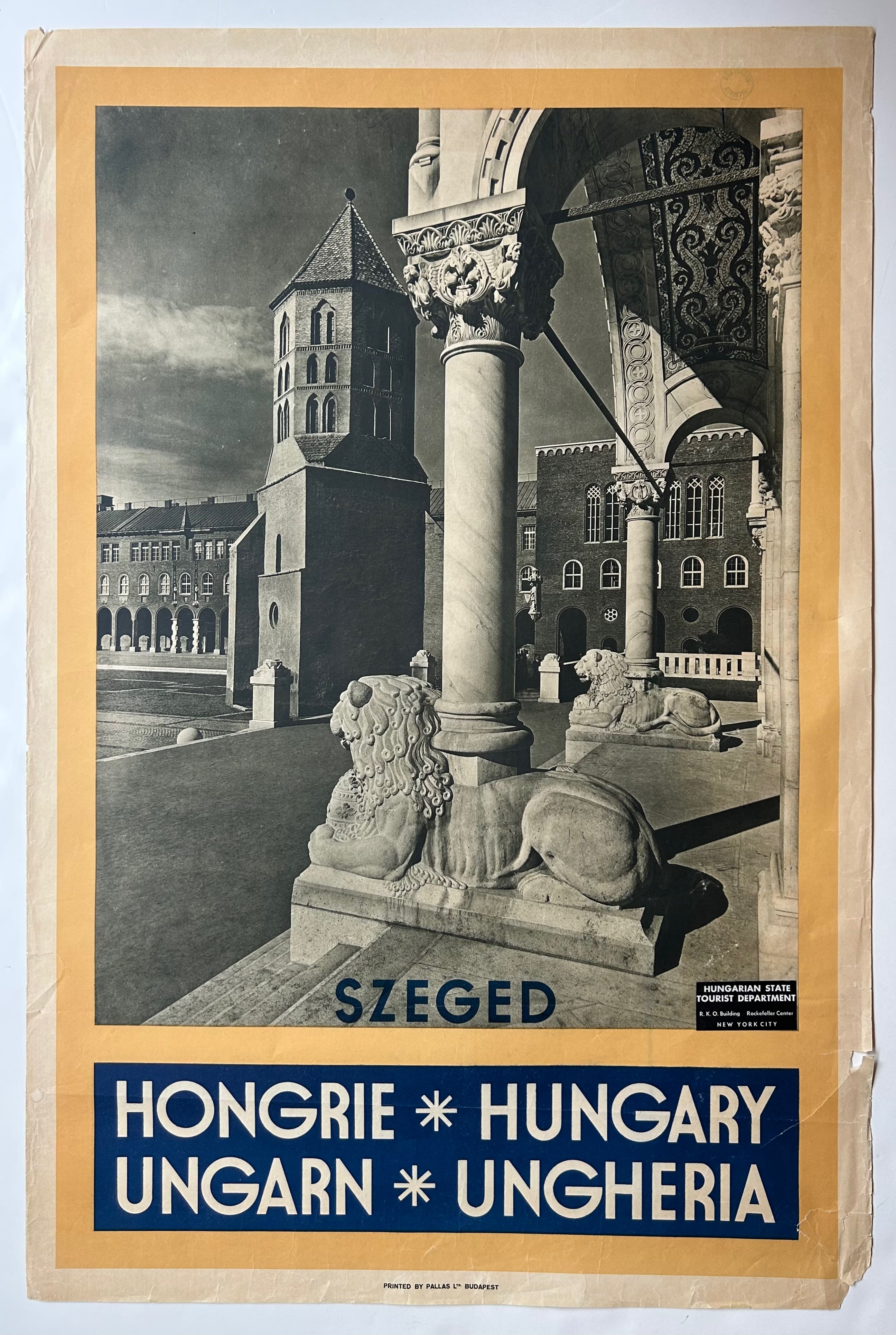 Hongrie Travel Poster