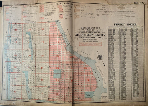 Link to  Atlas of the City of New York Borough of the Manhattan (Volume 4)New York City, 1924  Product