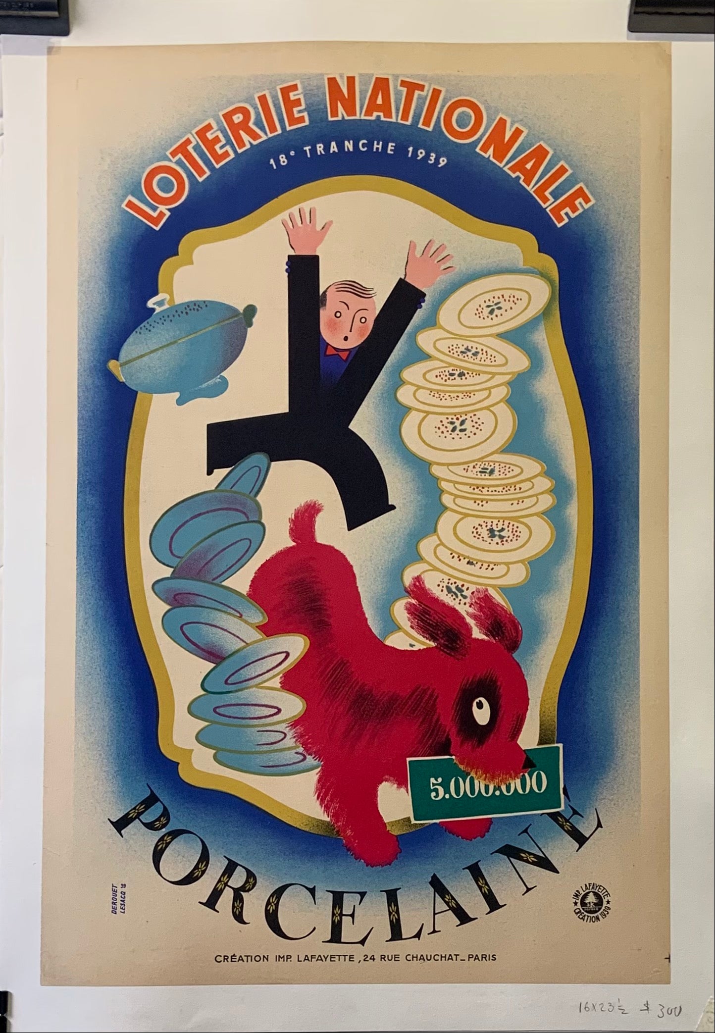 Loterie Nationale Porcelaine Poster