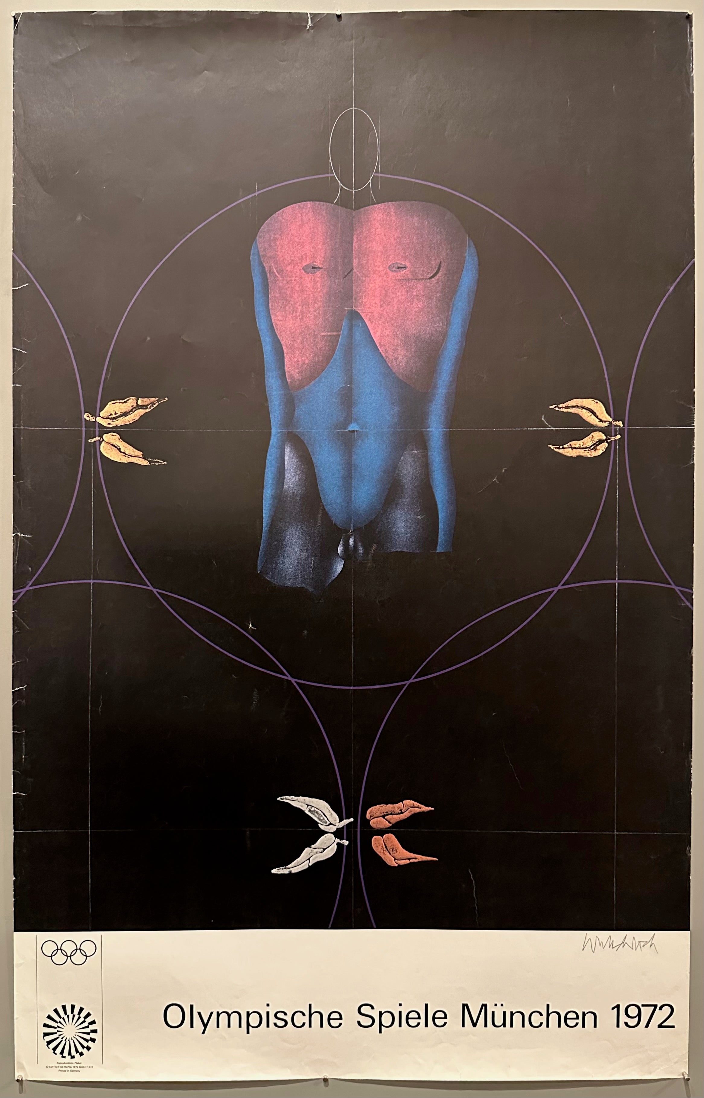 Olympische Spiele München 1972 Wunderlich Poster