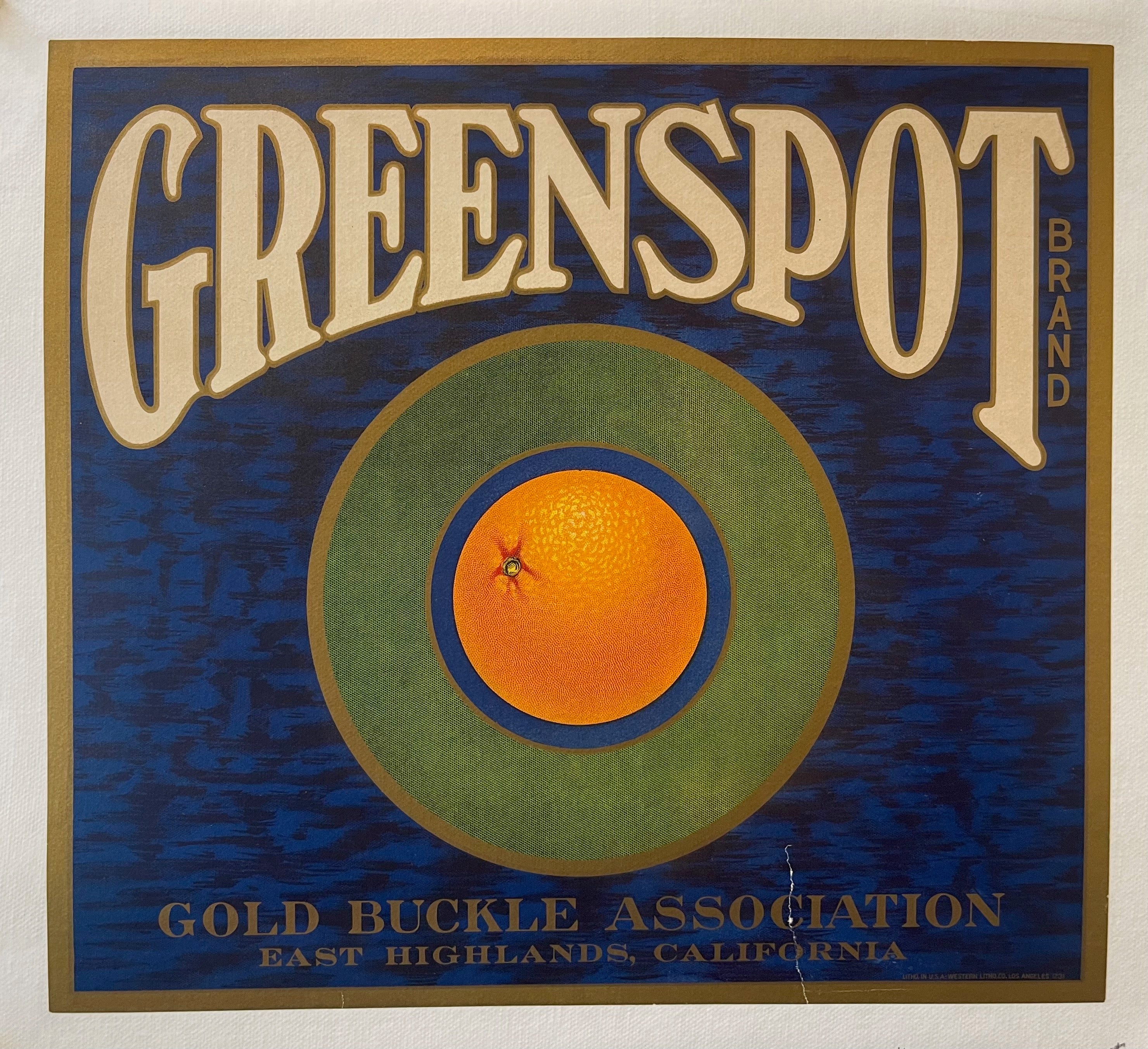 Greenspot Orange Poster