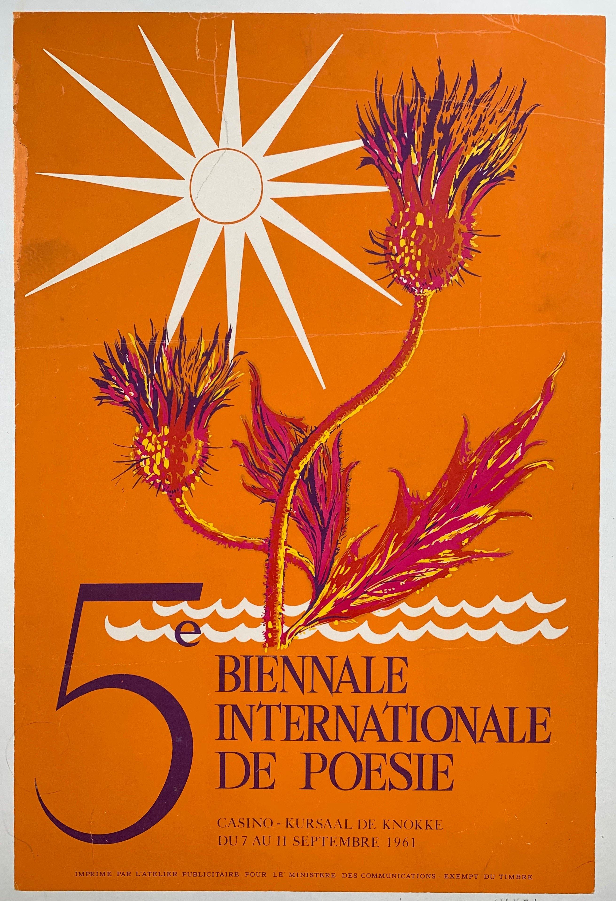 5e Biennale Internationale de Poesie - Poster Museum