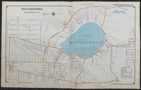 Link to Long Island Index Map No.2 - Plate 38 Lake RonkonkomaLong Island, C. 1915 Product