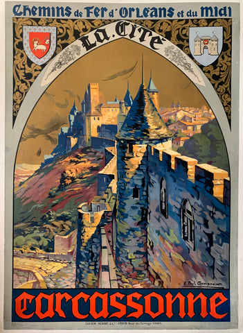 Link to  Carcassonne Poster ✓France, c. 1919  Product