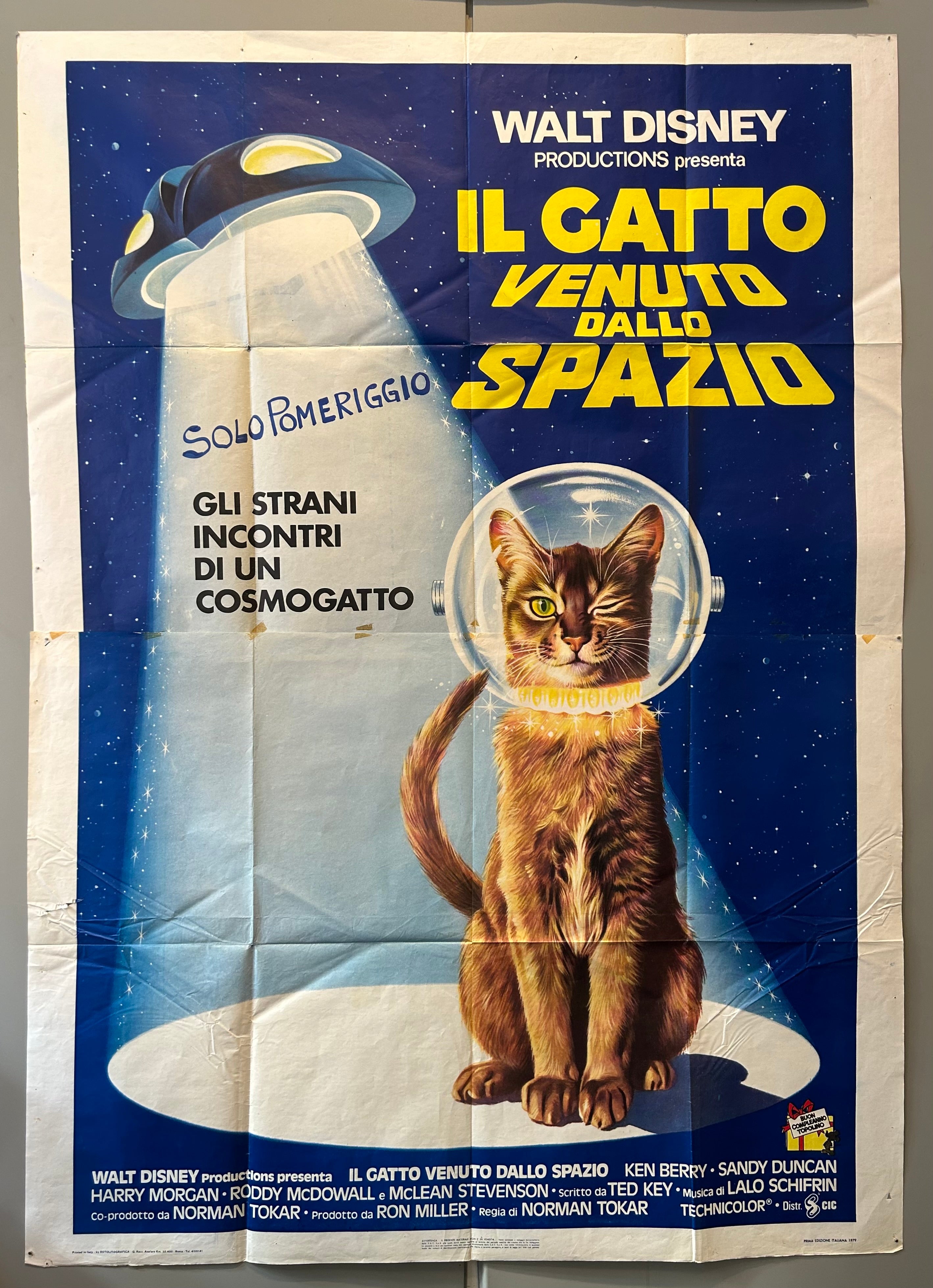 Walt Disney Productions Presenta Il Gatto Venuto Dallo Spazio - Large Size