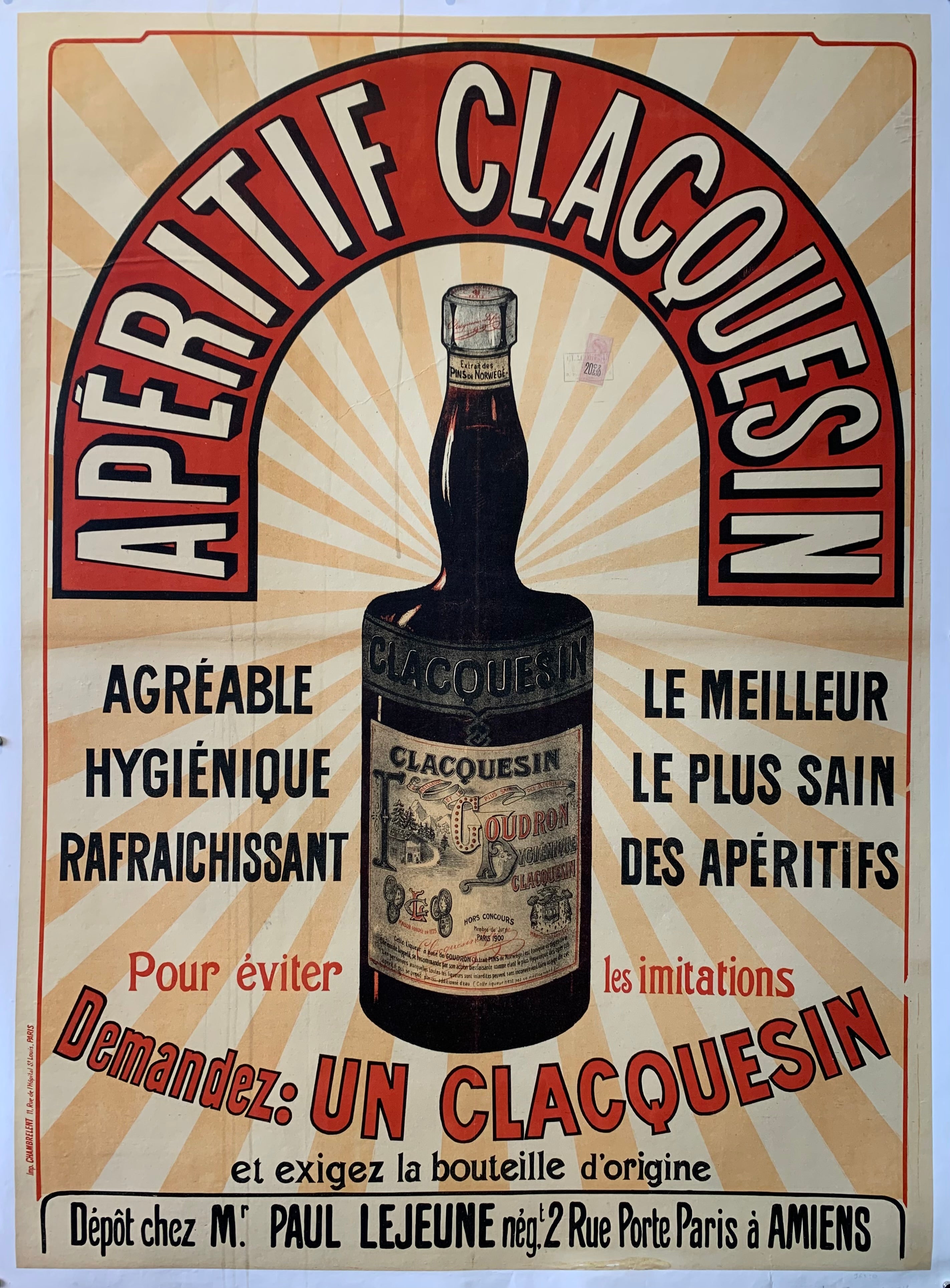 Aperitif Clacquesin Poster