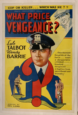 Link to  What Price Vengance? Film PosterUSA, C. 1937  Product
