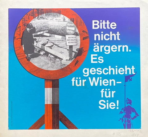 Link to Bitte nicht ärgern. Es geschieht für Wien - für Sie! ✓Austria, C. 1950s Product