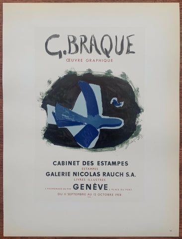 Link to  G. Braque Oeuvre Graphique #11Lithograph, 1959  Product
