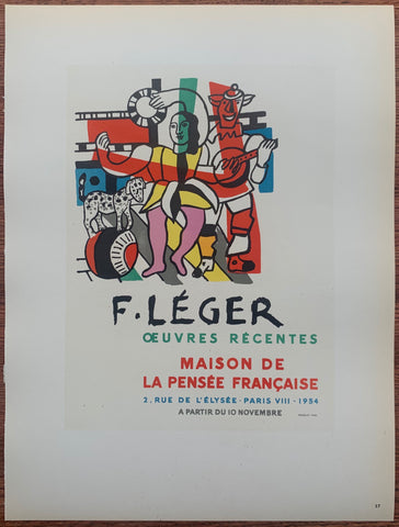 Link to  Leger Oeuvres Recentes #37Lithograph, 1959  Product