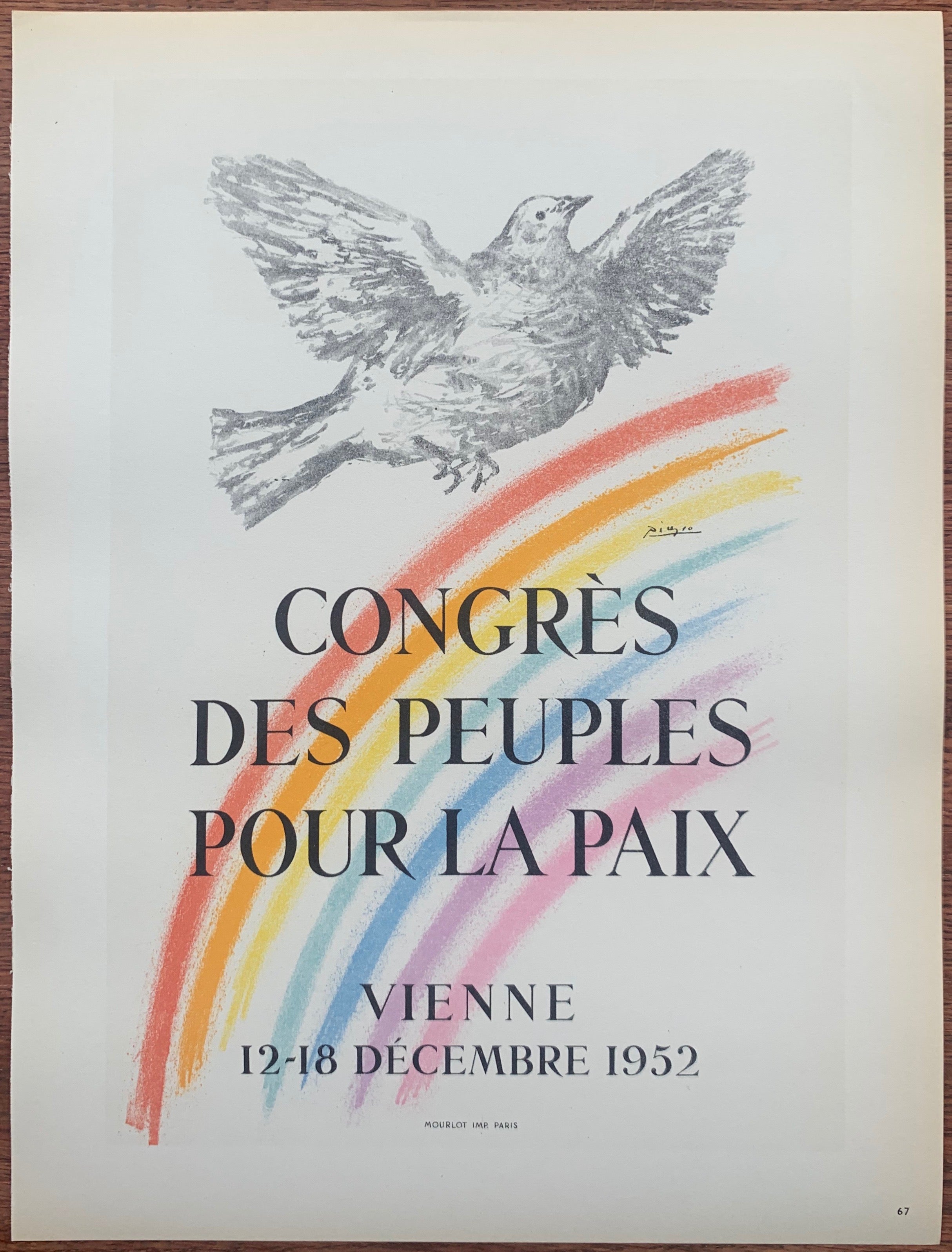 Picasso Congres Des Peuples Pour La Paix #67