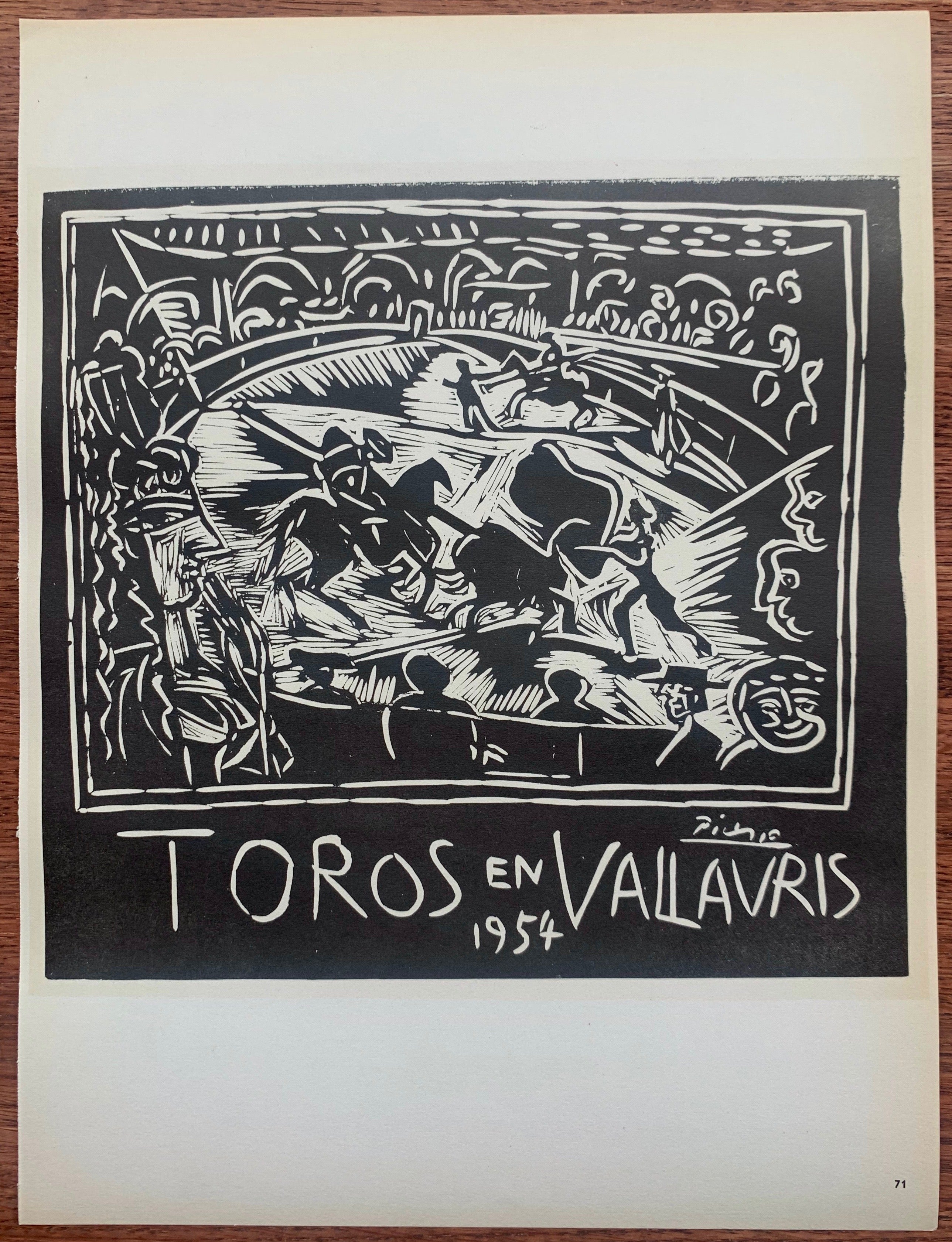 Picasso Toros En Vallauris #71 – Poster Museum