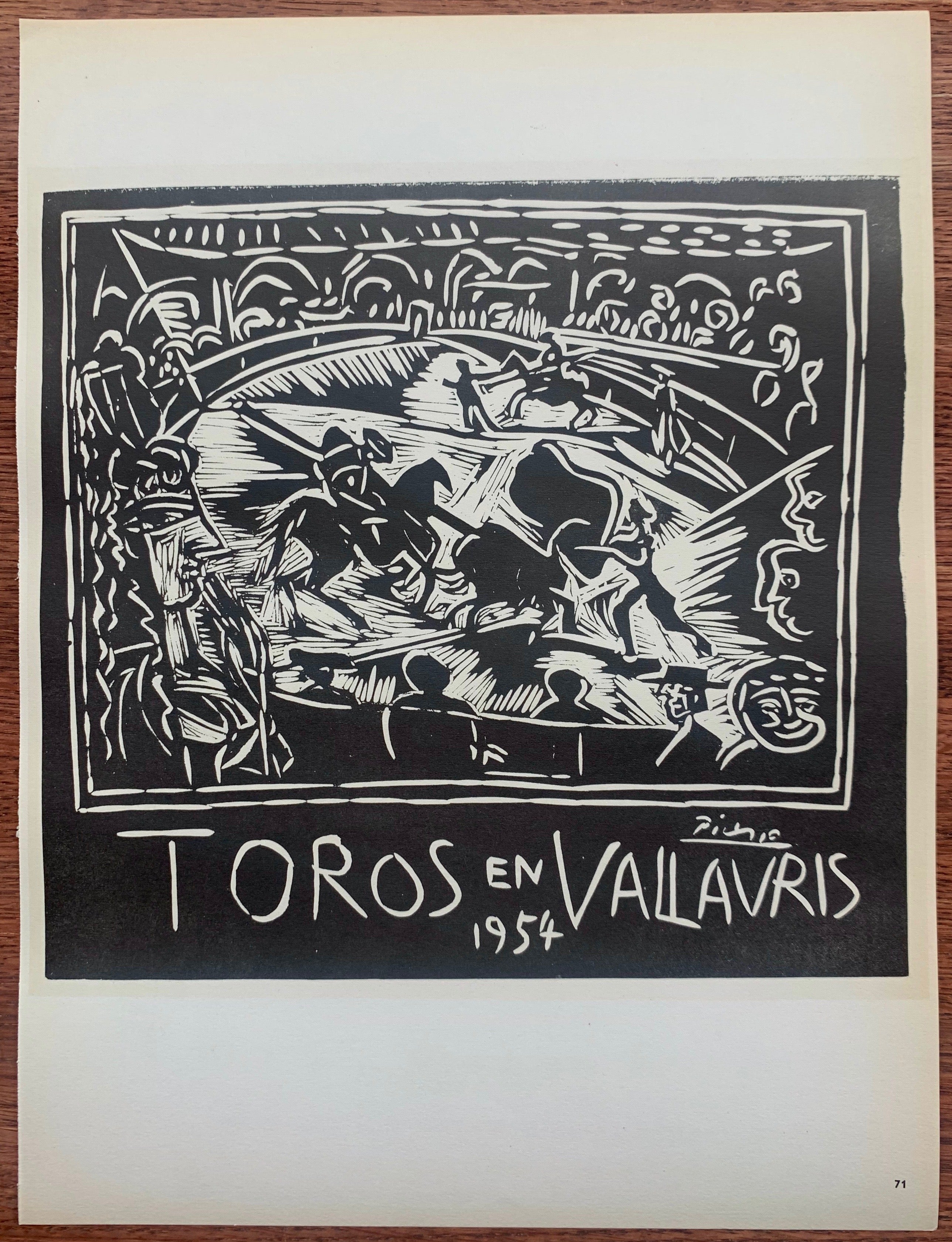 Picasso Toros En Vallauris #71