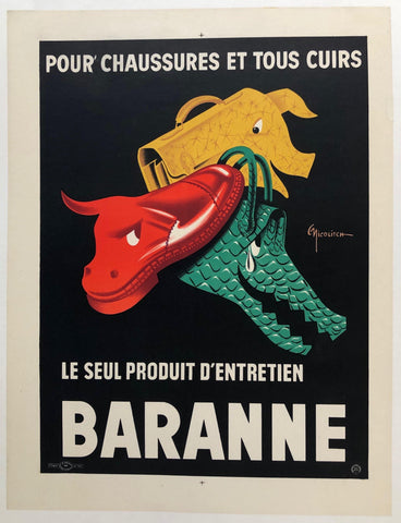 Link to  Pour Chaussures Et Tous Cuirs "Le Seul Produit D'Entretien Baranne"France,  C. 1955  Product