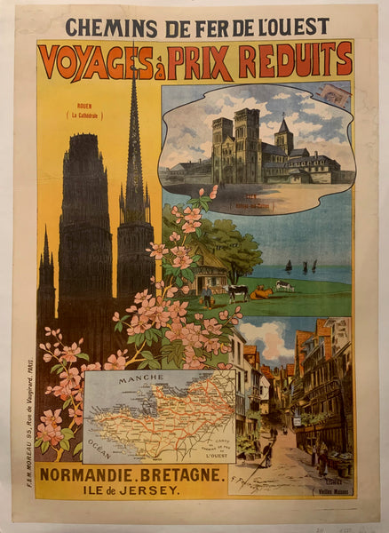 Normandie & Bretagne Travel Poster ✓ – Poster Museum