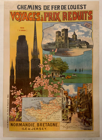 Link to  Normandie & Bretagne Travel Poster ✓France, c. 1920  Product