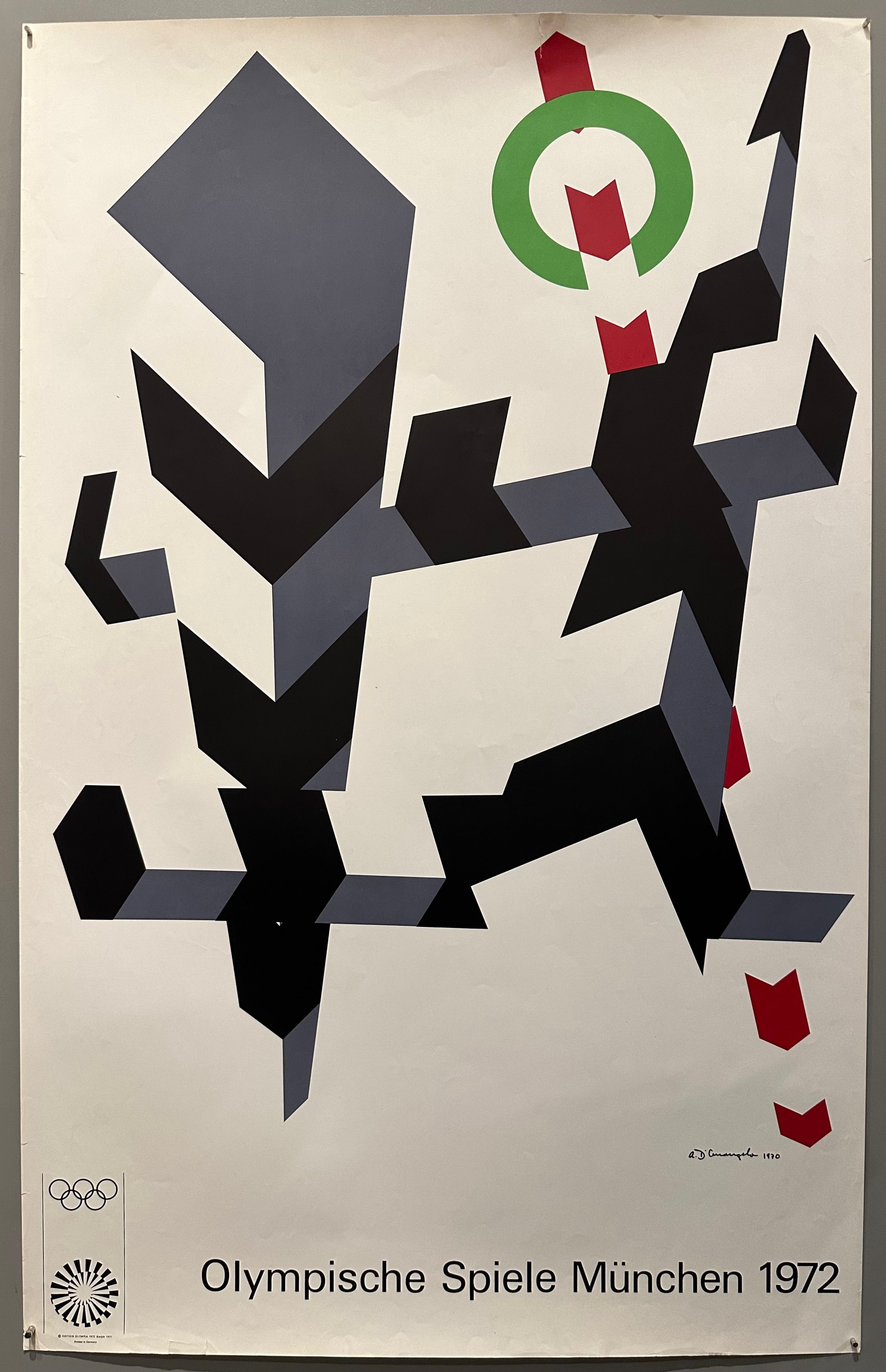 Olympische Spiele München 1972 D'Arcangelo Poster