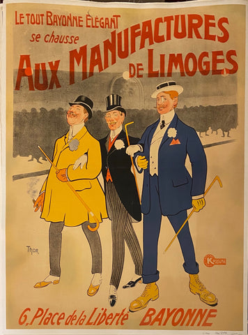 Link to Aux Manufactures de Limoges PosterFrench Poster, c. 1920s Product